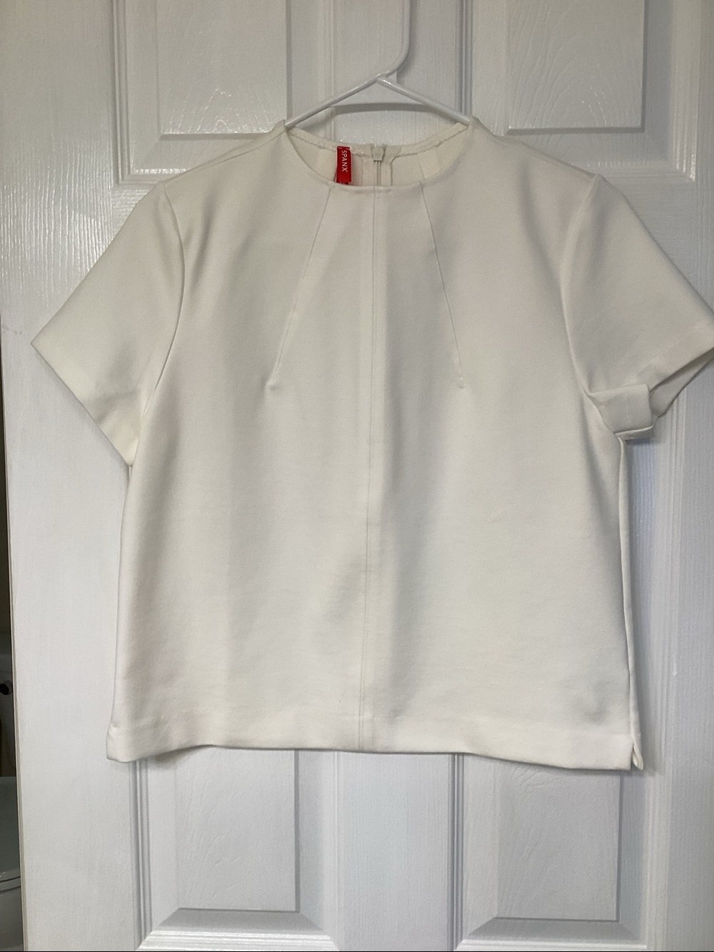 Spanx cream dressy top, classic style NWOT